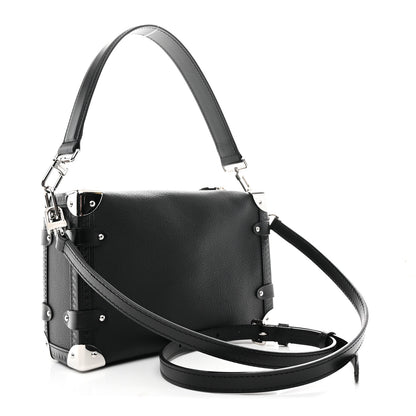 Louis Vuitton Calfskin Side Trunk MM Black 3 of 10