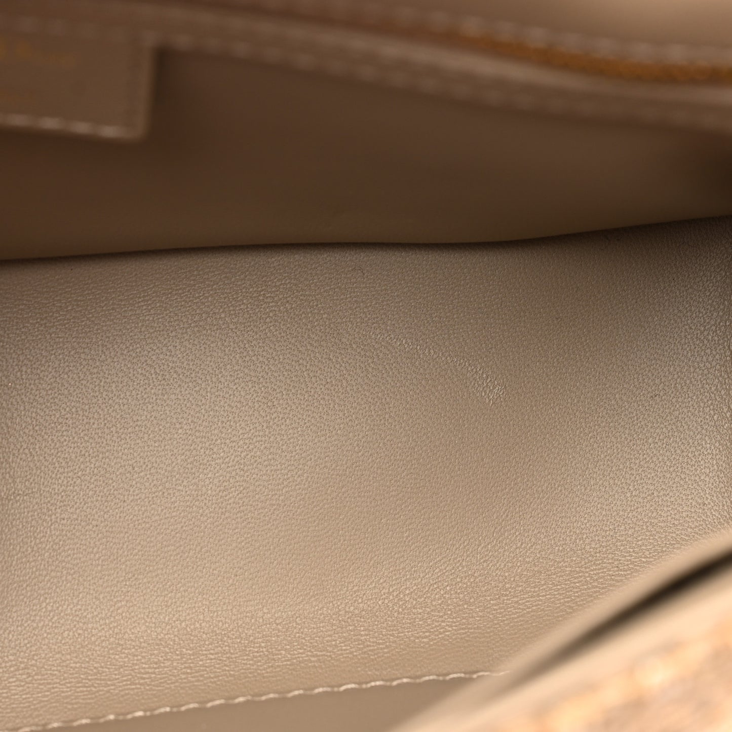 Calfskin Tweed Embroidered Cannage Medium Caro Bag Beige Gold