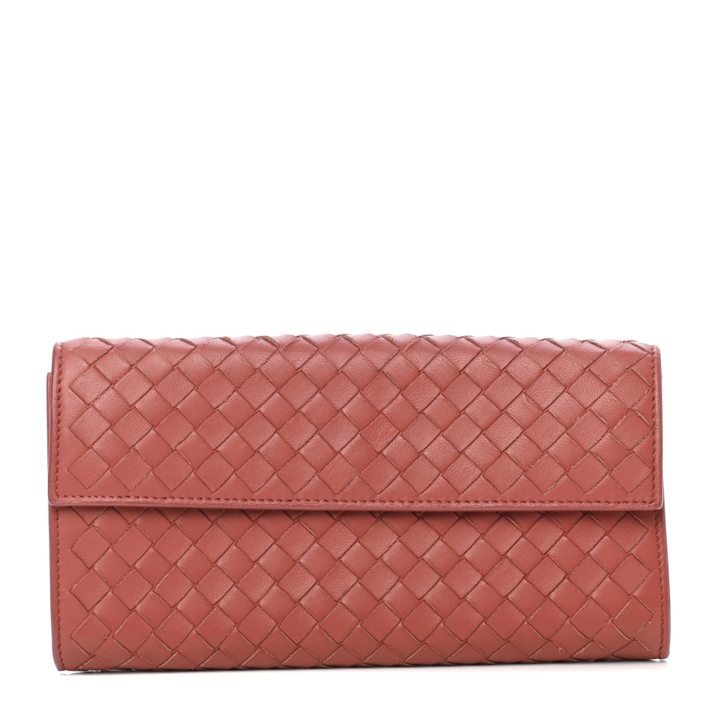 Nappa Intrecciato Continental Wallet Pompei