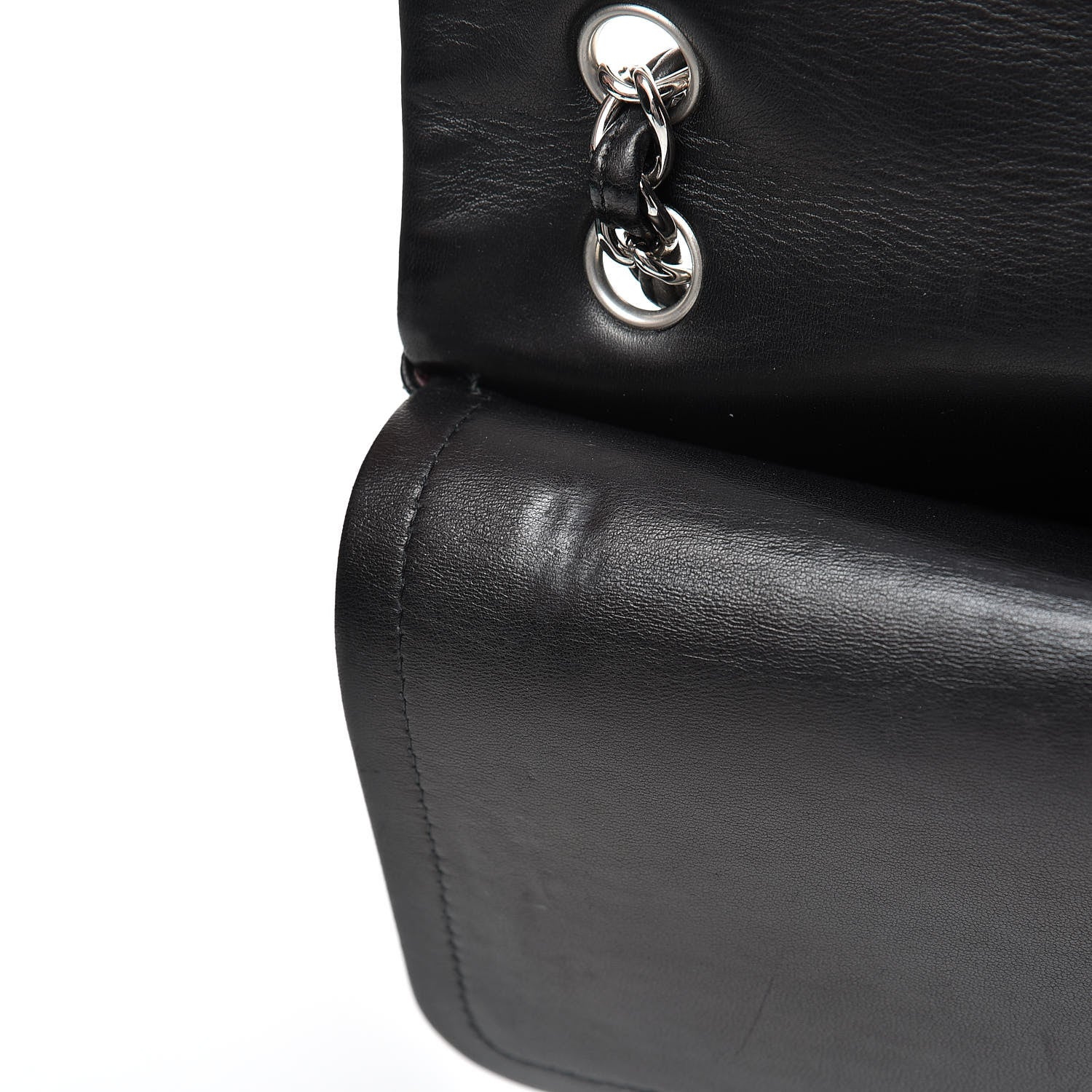 Chanel Lambskin Quilted Maxi Double Flap Black 14 of 15