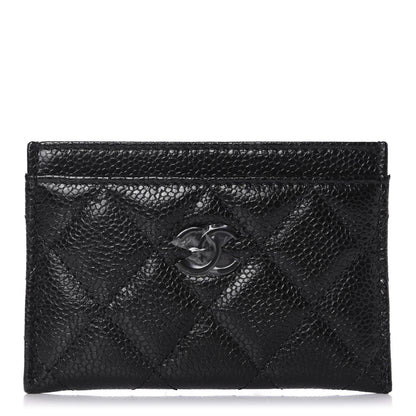Chanel Caviar Quilted Incognito Card Holder Black 1 of 9
