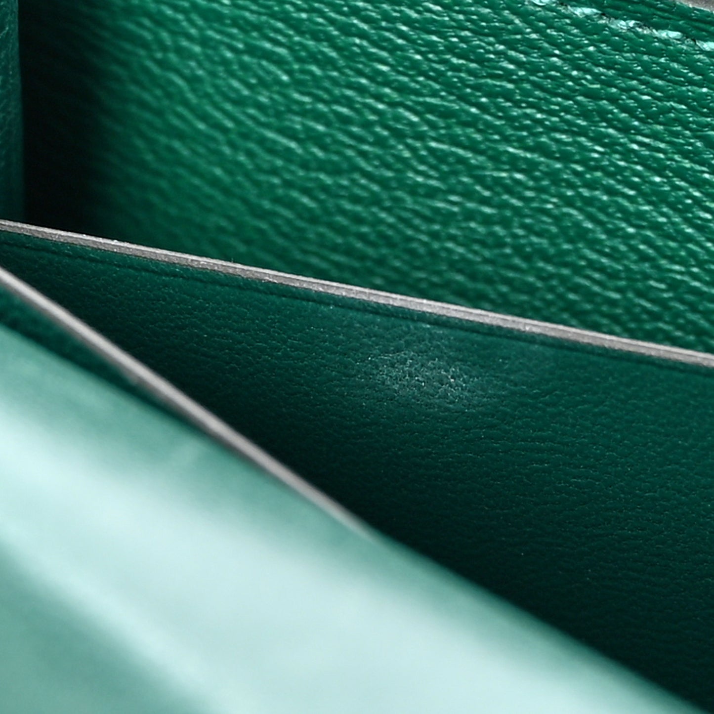 Shiny Alligator Constance Long Wallet Vert Emeraude