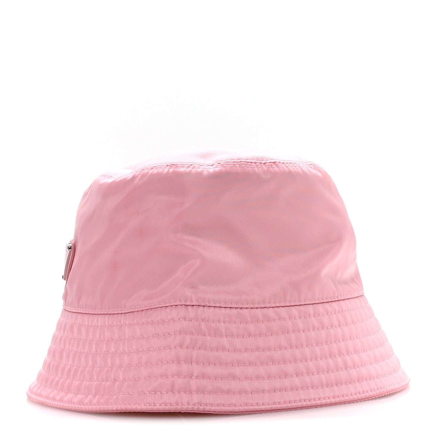 Re-Nylon Metal Triangle Logo Womens Bucket Hat M Rosa