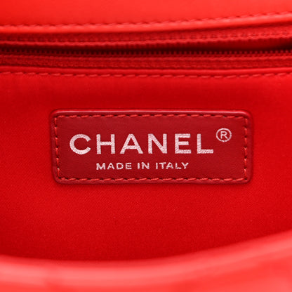 Chanel Lambskin Quilted Medium Easy Carry Flap Red 6 of 21