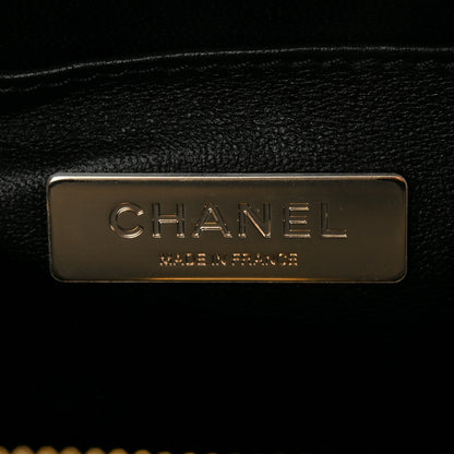 Chanel Calfskin Quilted Small Studded Square Vanity Case Black 6 of 10