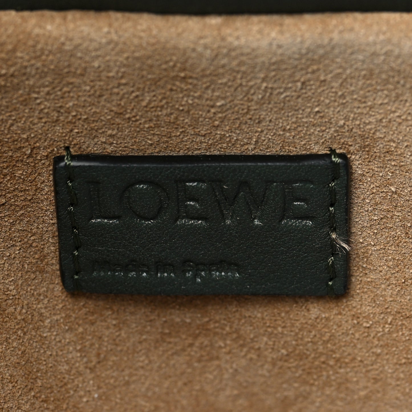 Nappa Flamenco Knot Clutch Khaki