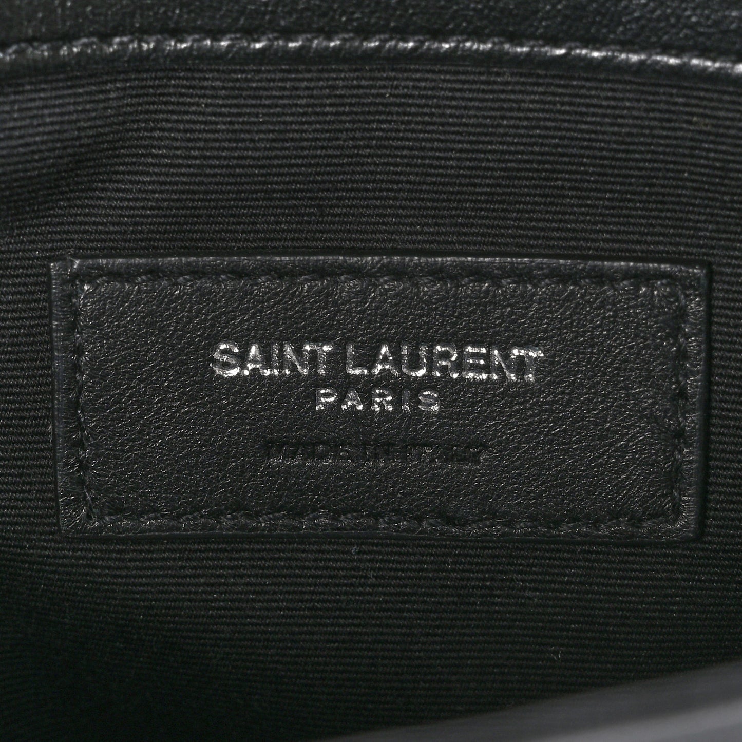 Calfskin Y Quilted Monogram Loulou Document Holder Black