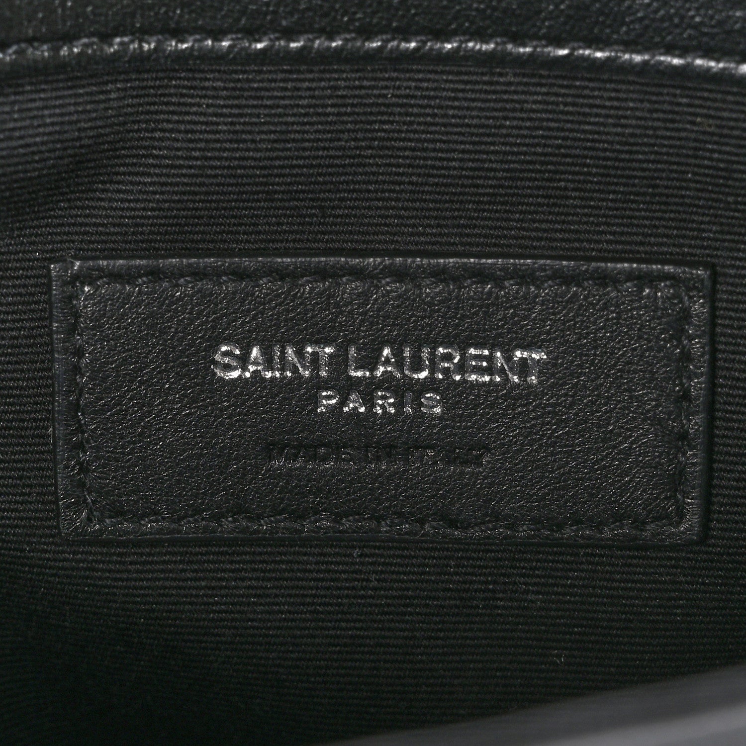 Saint Laurent Calfskin Y Quilted Monogram Loulou Document Holder Black 6 of 10