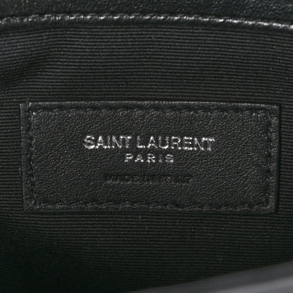 Saint Laurent Calfskin Y Quilted Monogram Loulou Document Holder Black 6 of 10
