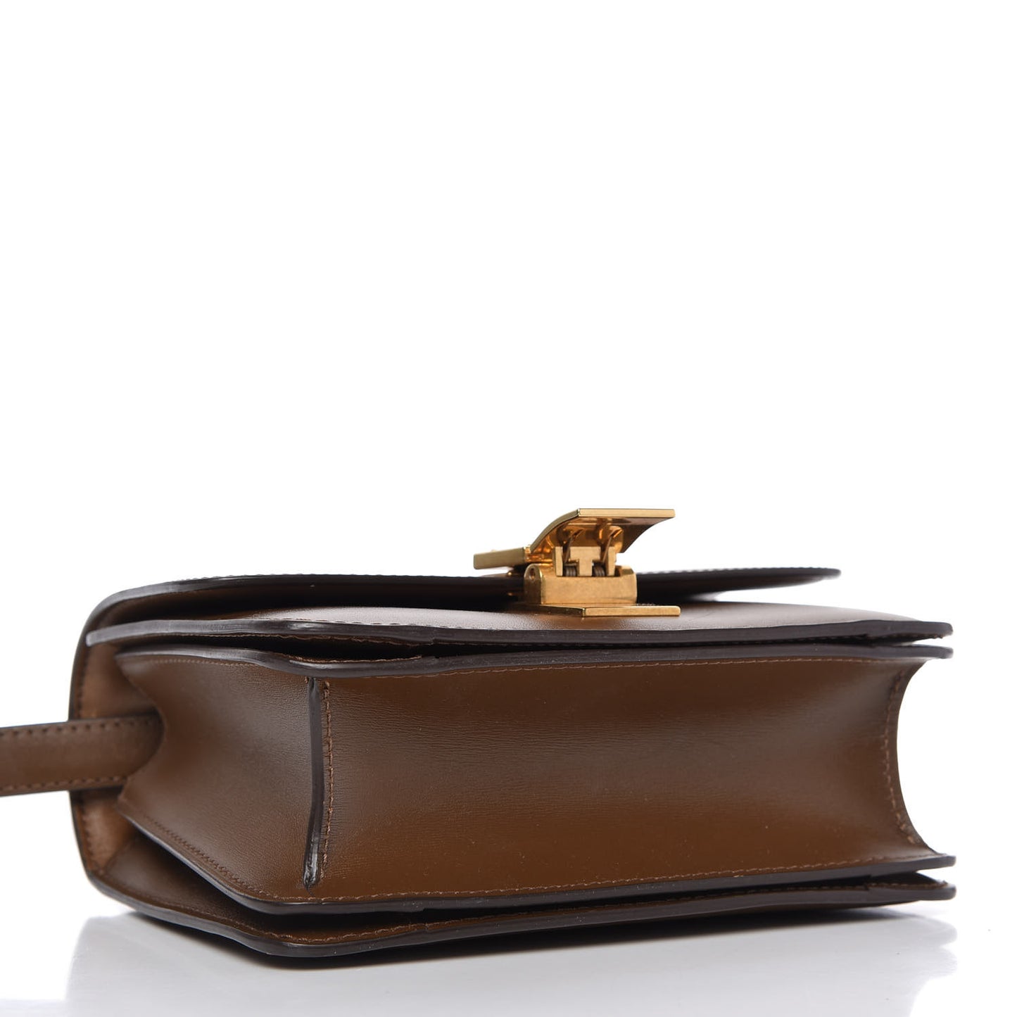 Smooth Calfskin Small Classic Box Bag Camel