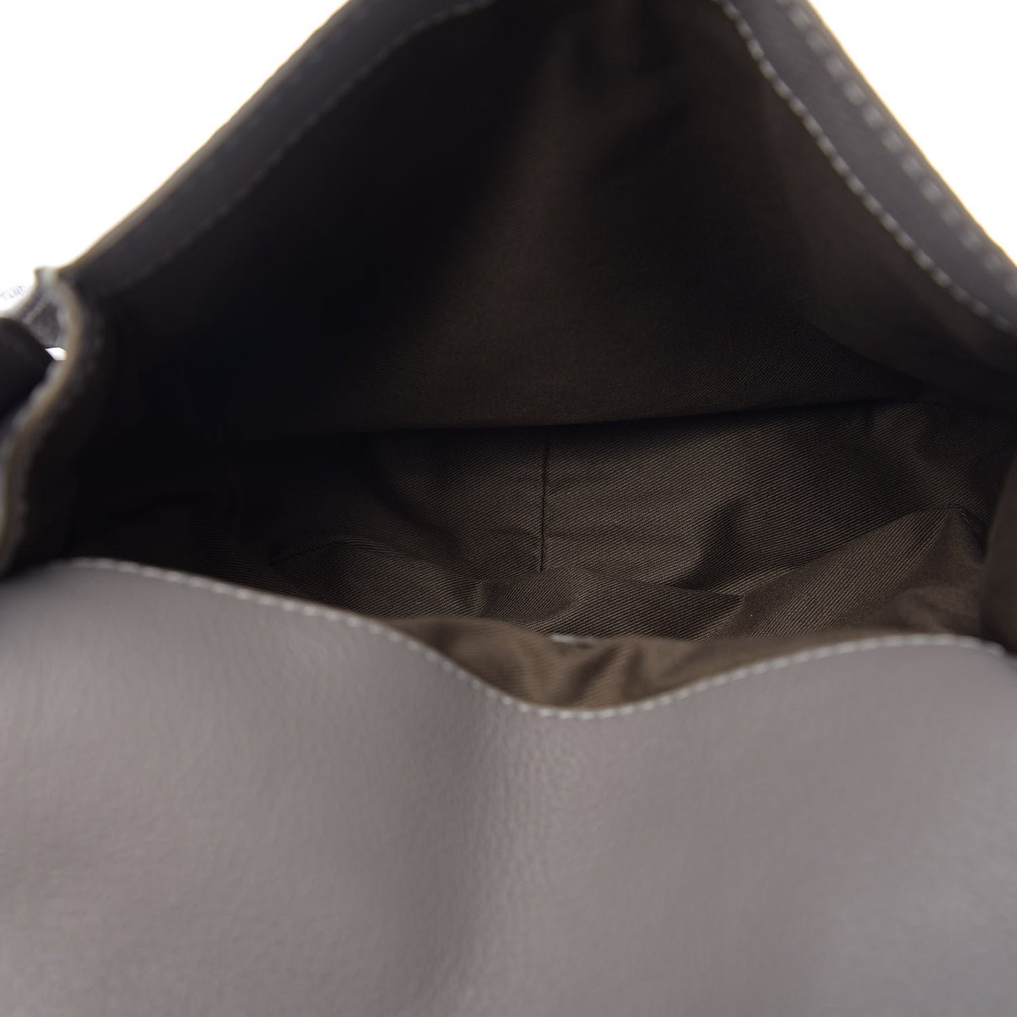 Grained Calfskin Medium Marcie Saddle Bag Cashmere Grey