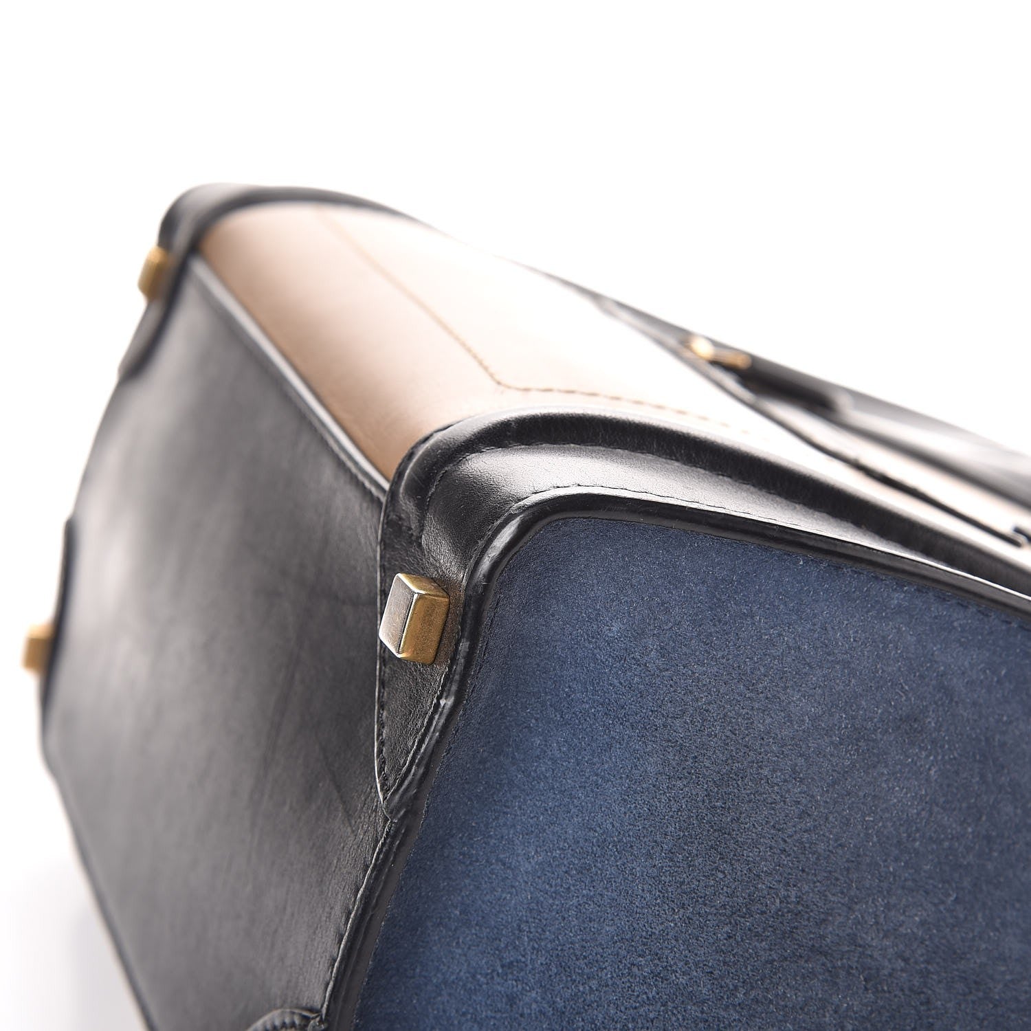 Celine Smooth Calfskin Suede Micro Tri-Color Luggage Beige 12 of 13