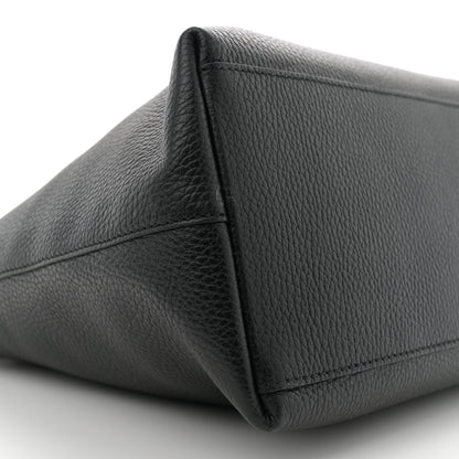 Gucci Pebbled Calfskin Convertible Bamboo Tassel Tote Black 9 of 11