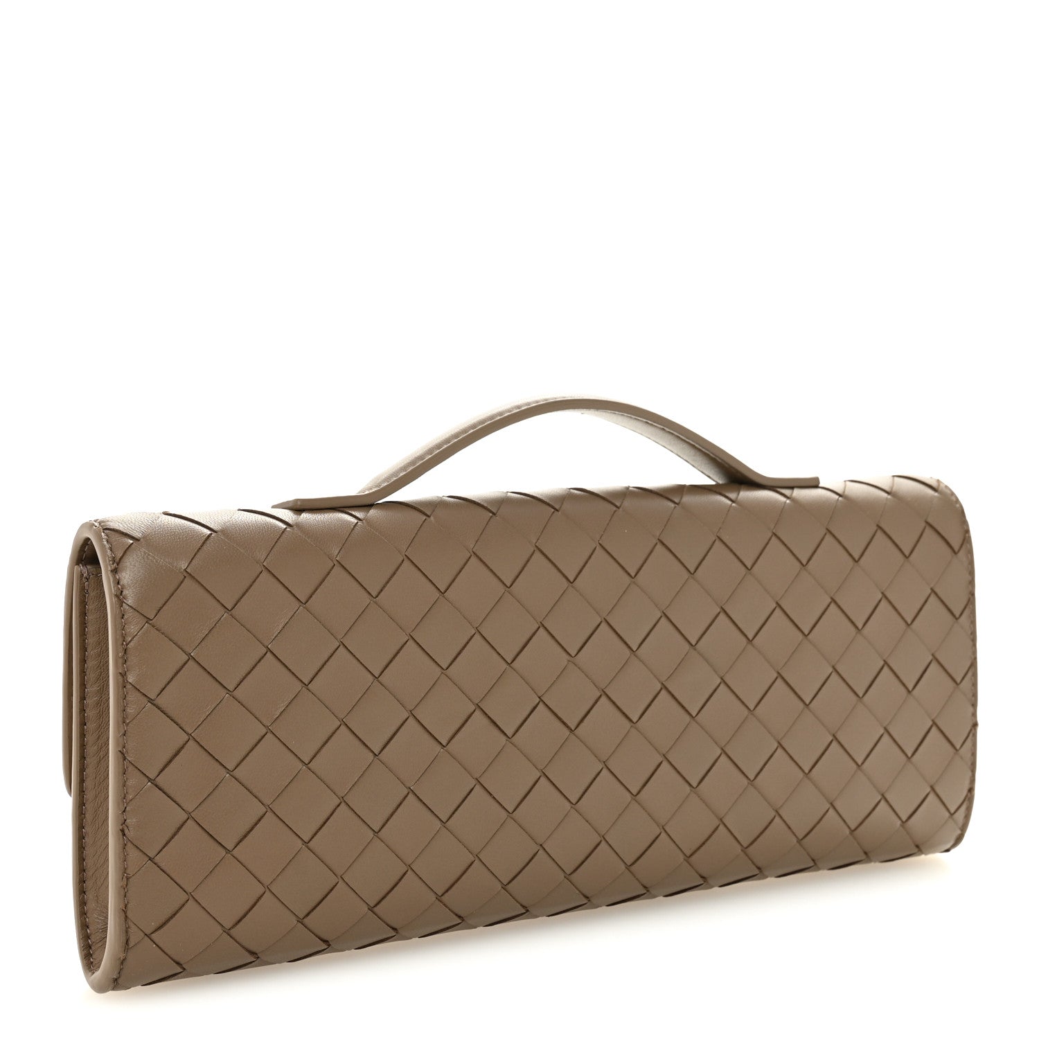 Bottega Veneta Nappa Intrecciato Long Andiamo Top Handle Clutch Pinecone 3 of 7