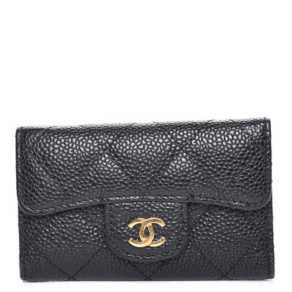 Chanel Caviar Quilted 6 Key Holder Black 1 of 9