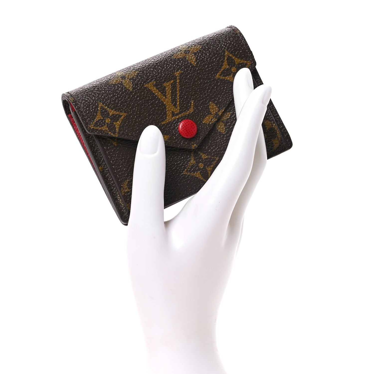 Louis Vuitton Monogram Compact Marie Wallet Rouge 2 of 8