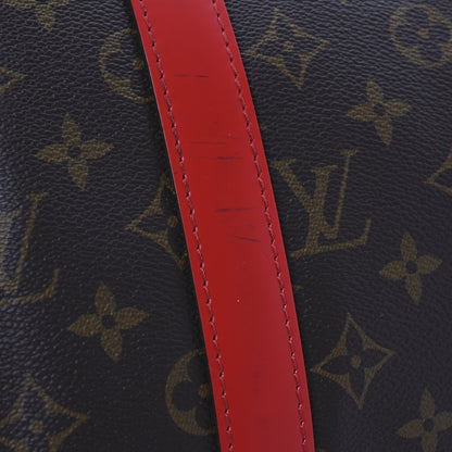 Louis Vuitton Calfskin Monogram Keepall Bandouliere 50 Coquelicot 12 of 13