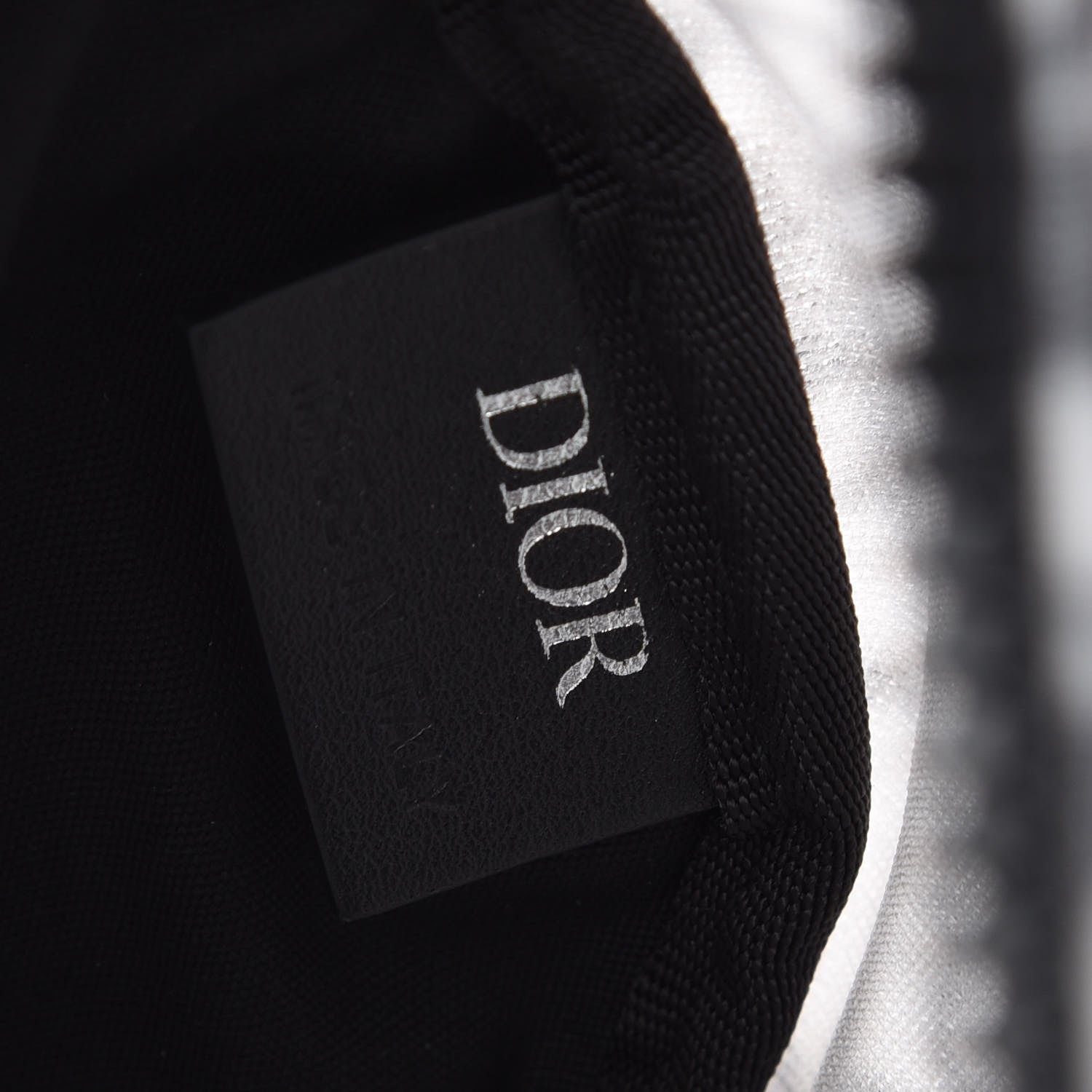 Christian Dior Technical Fabric Calfskin Oblique Roller Shoulder Bag Black 9 of 10