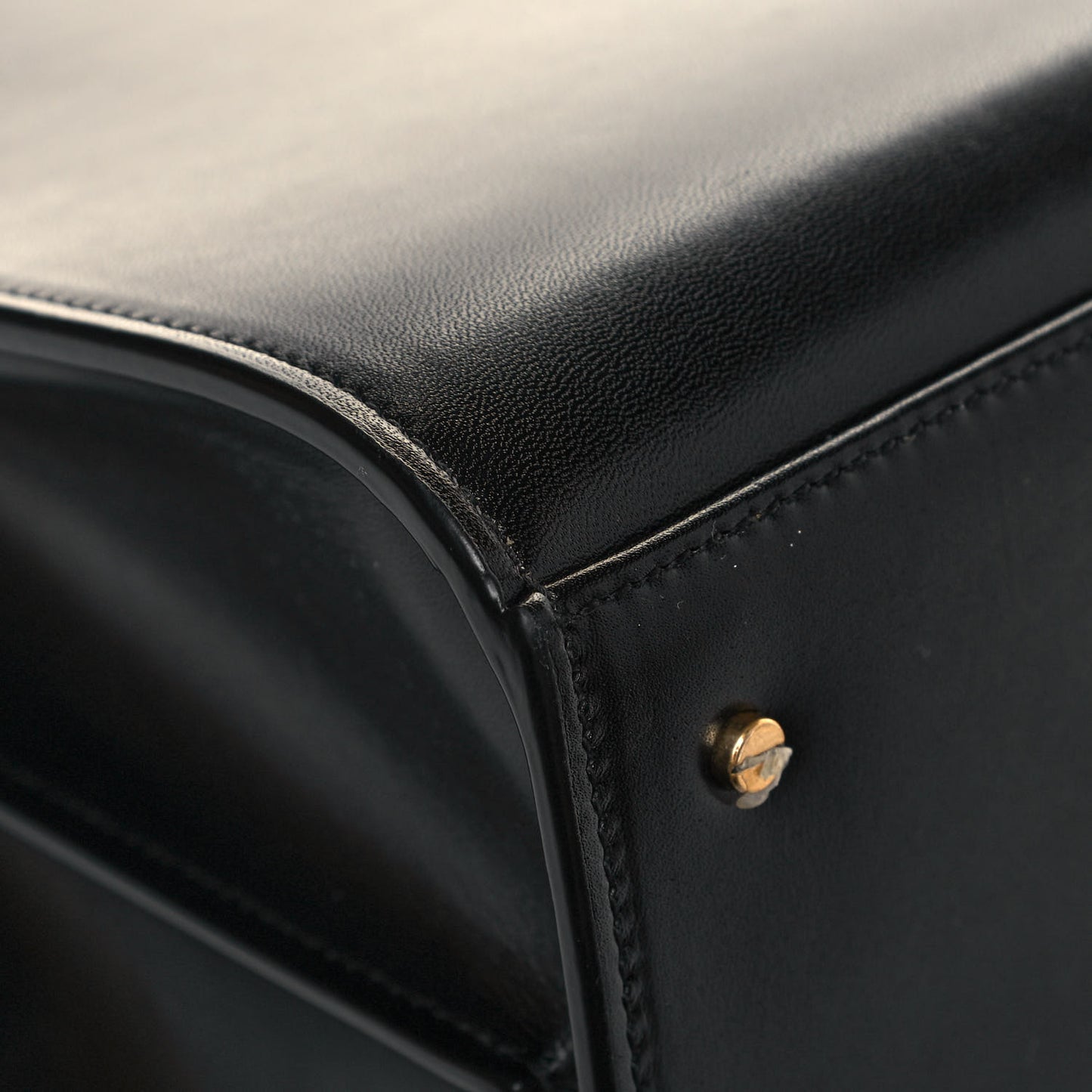 Smooth Calfskin Medium Classic Monogram Cassandra Top Handle Black Rouge Legion