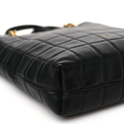 Saint Laurent Lambskin Carre Quilted Mini Shopping Bag Black 9 of 10