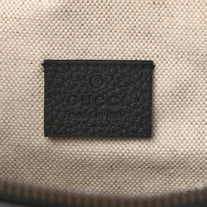 Gucci Grained Calfskin Logo Belt Bag Black 5 of 9