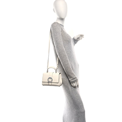 Jimmy Choo Calfskin Crystal Small Cheri Top Handle Bag 2 of 11
