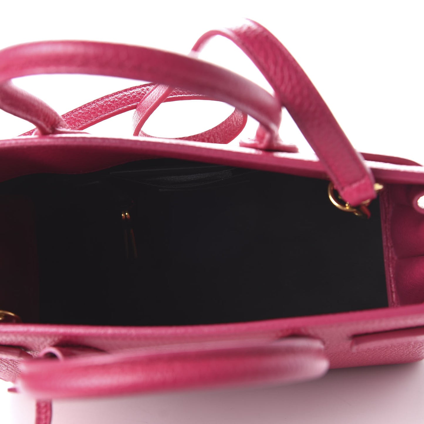 Grained Calfskin Baby Sac De Jour Fuchsia