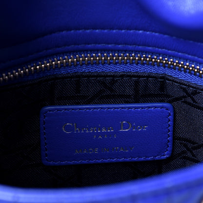Christian Dior Lambskin Cannage Mini Lady Dior Blue 7 of 10