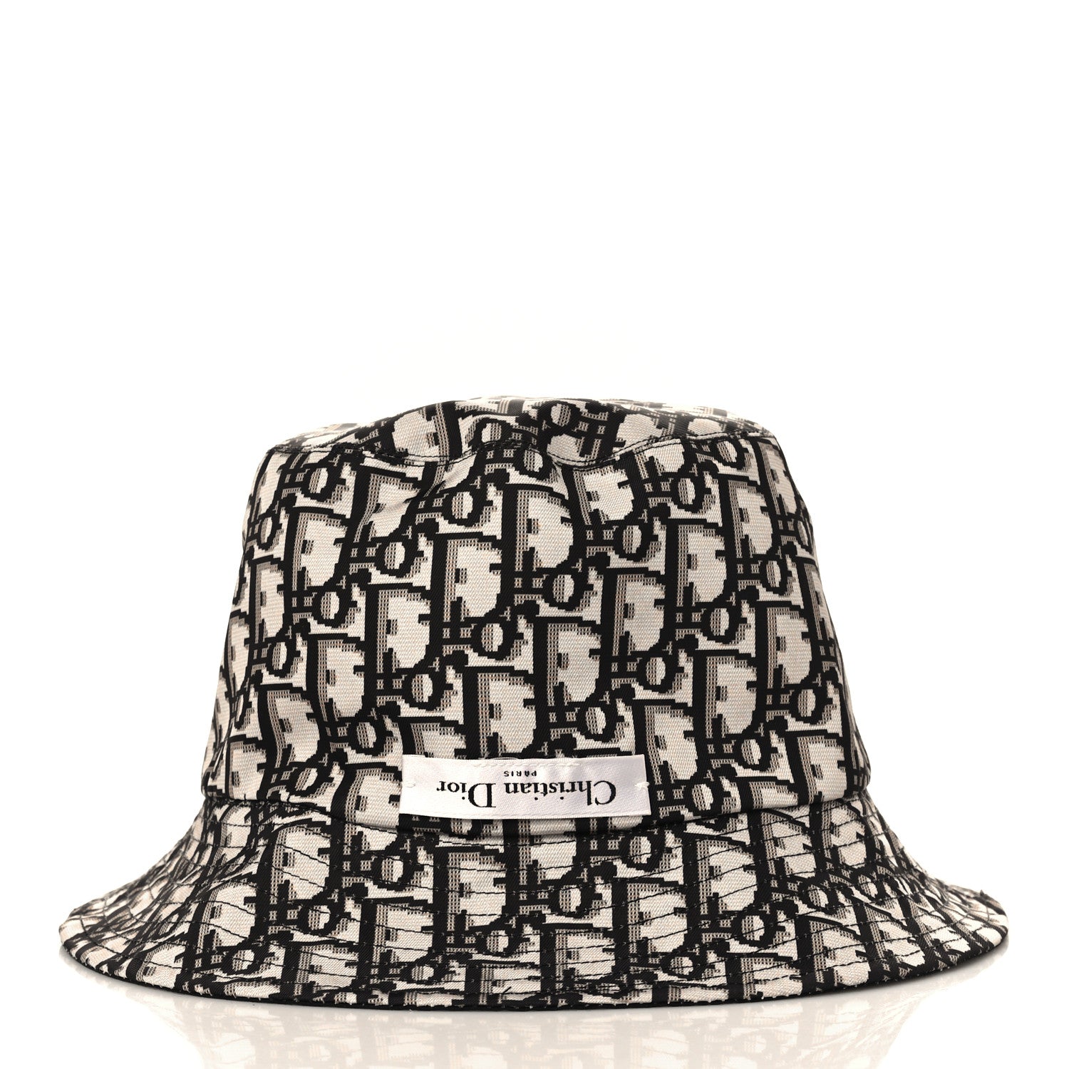 Christian Dior Oblique Reversible Teddy-D Brim Bucket Hat 58 Black 4 of 10