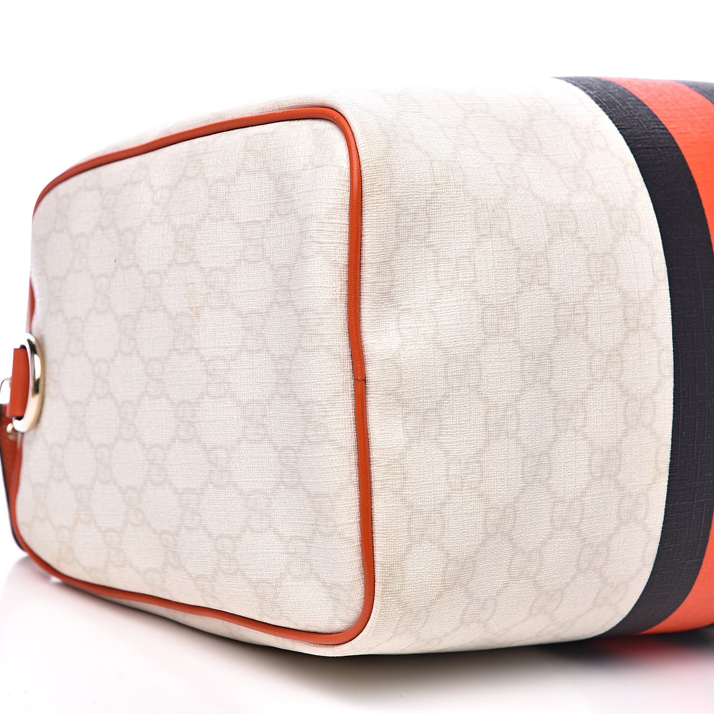 GG Plus Monogram Web Stripe Medium Joy Boston Orange