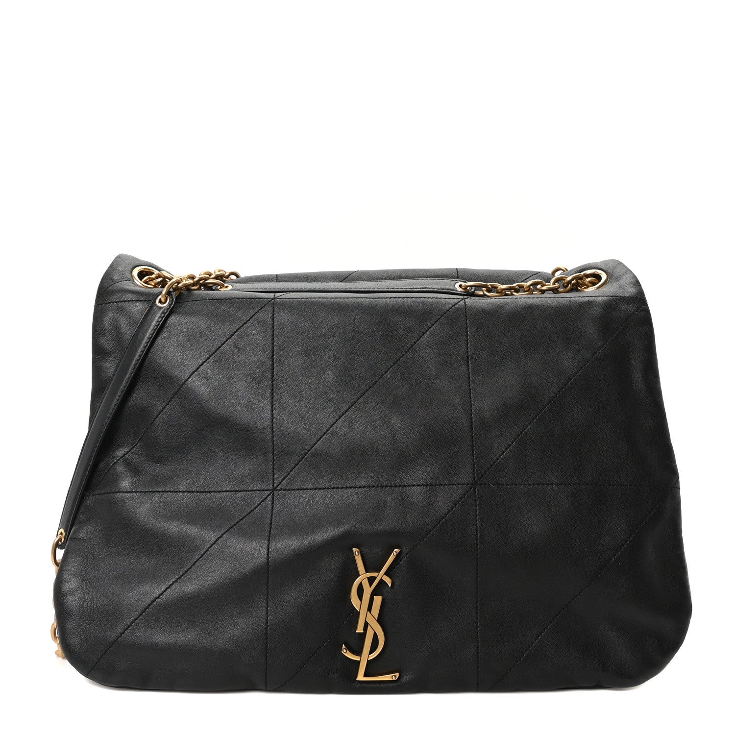 Saint Laurent Lambskin Matelasse Monogram Large Jamie 4.3 Black 1 of 10