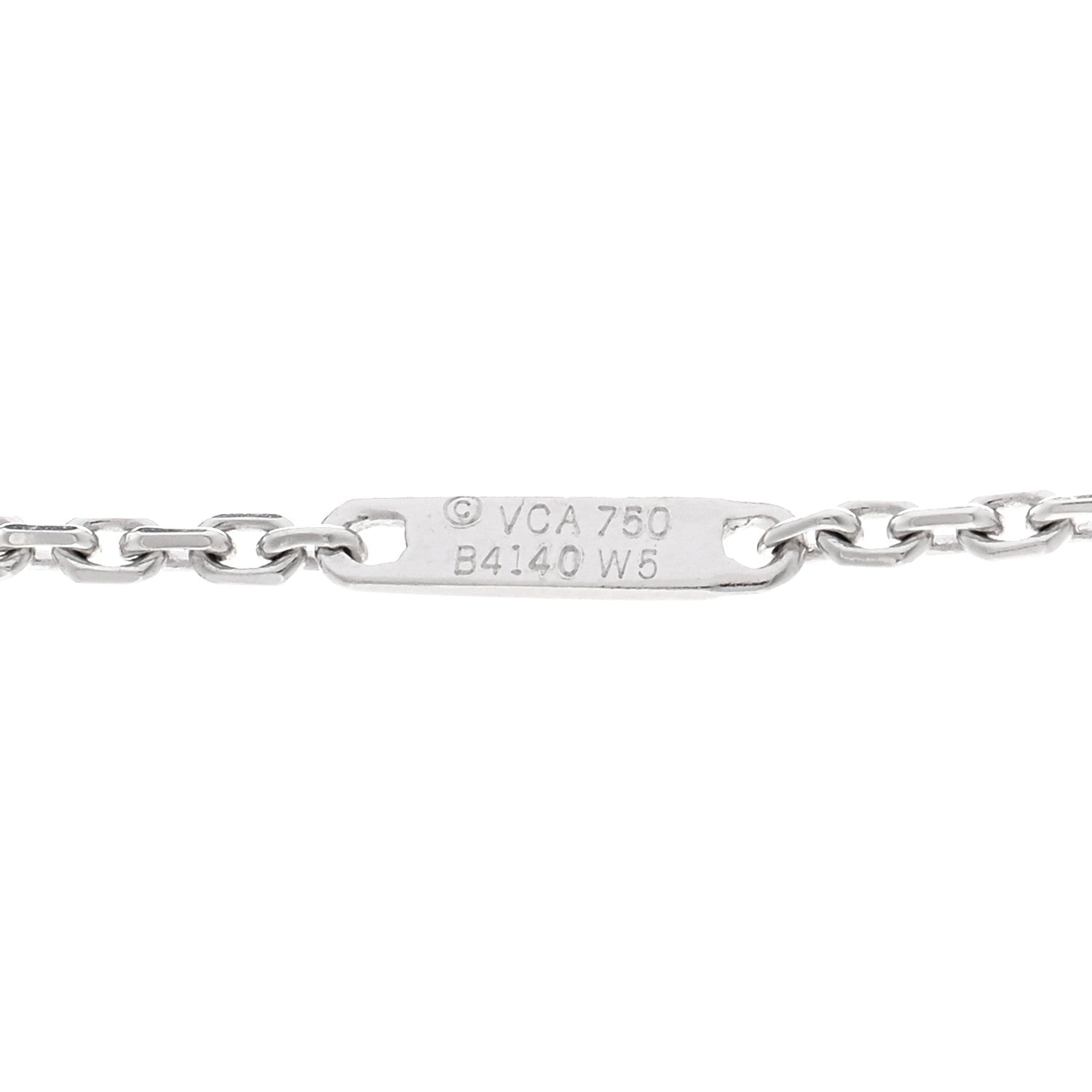 Van Cleef & Arpels 18K White Gold Diamond Interchangeable Door Knocker Necklace 4 of 4