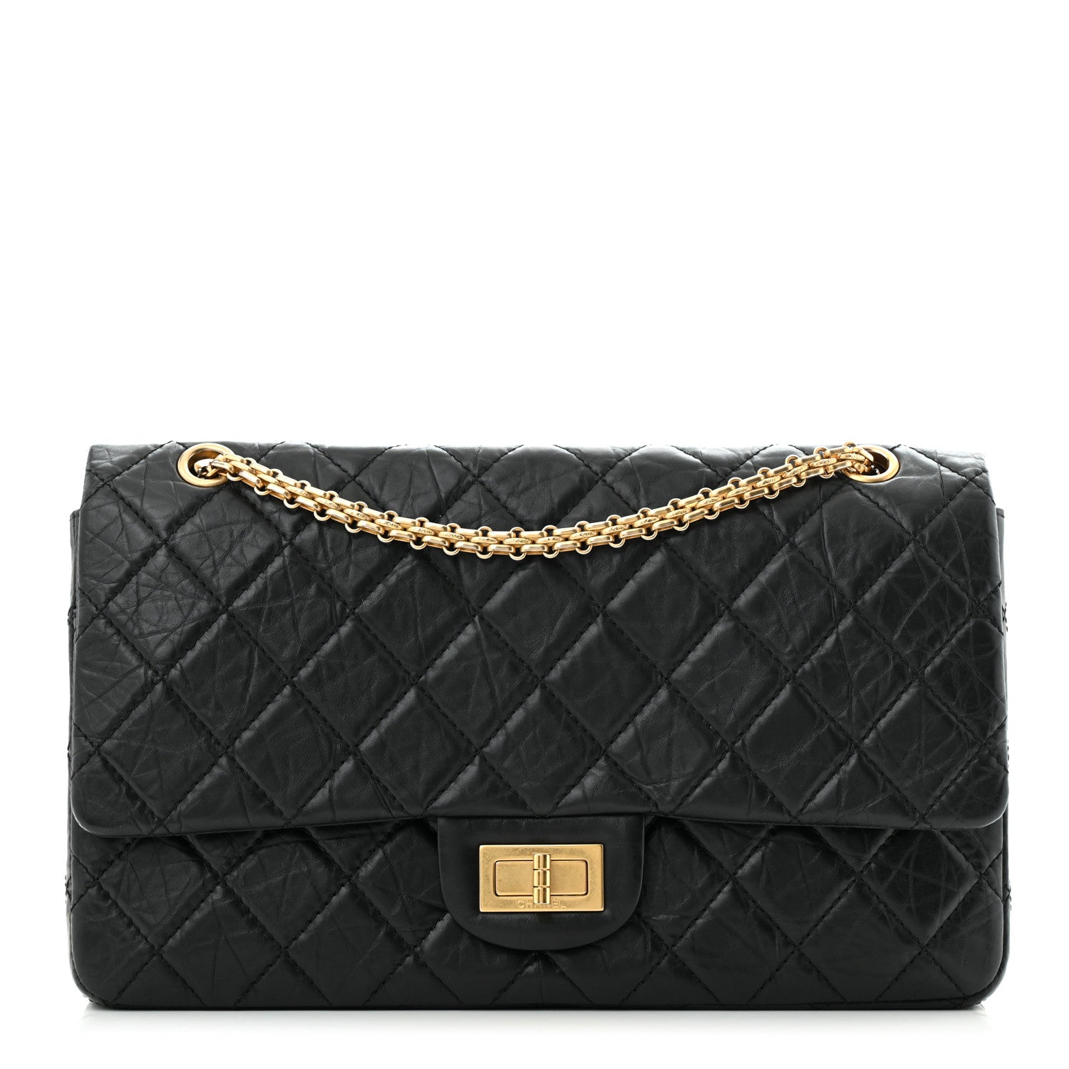 Chanel Aged Calfskin Quilted 2.55 Reissue 227 Flap Black 1 of 12