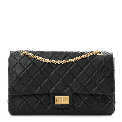 Chanel Aged Calfskin Quilted 2.55 Reissue 227 Flap Black 1 of 12