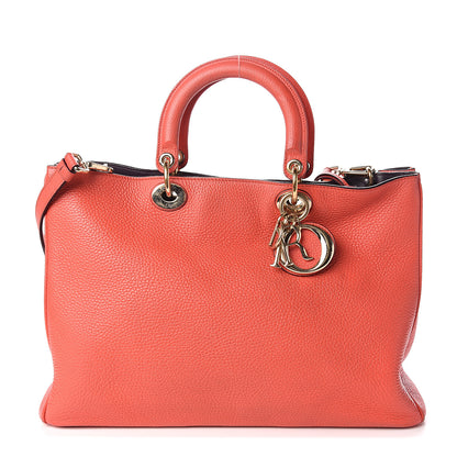 Christian Dior Bullcalf Large Diorissimo Tote True Red 2 of 15