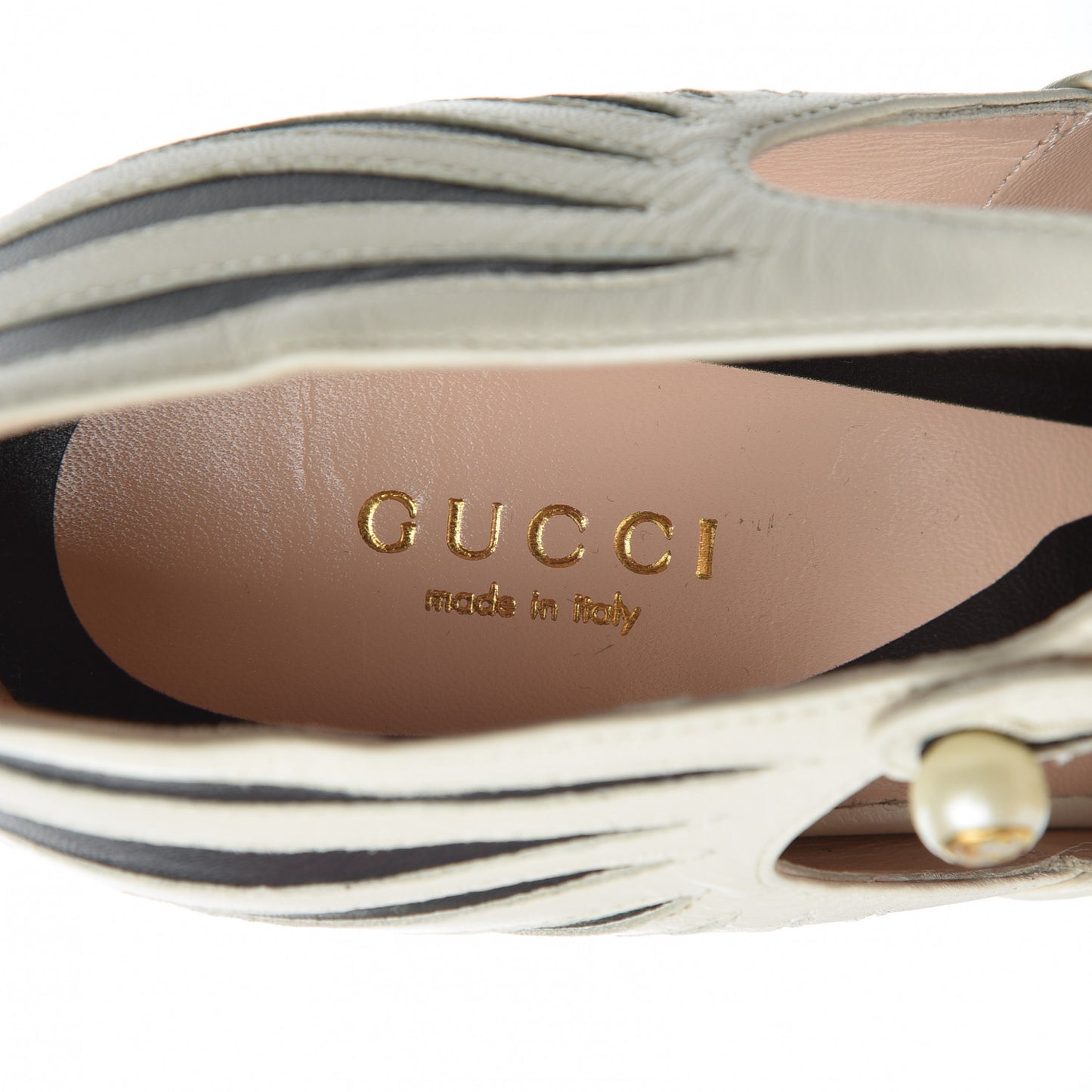 Malaga Kid Zebra Inlay Lesley Mary Jane Pumps 39 Mystic White Black