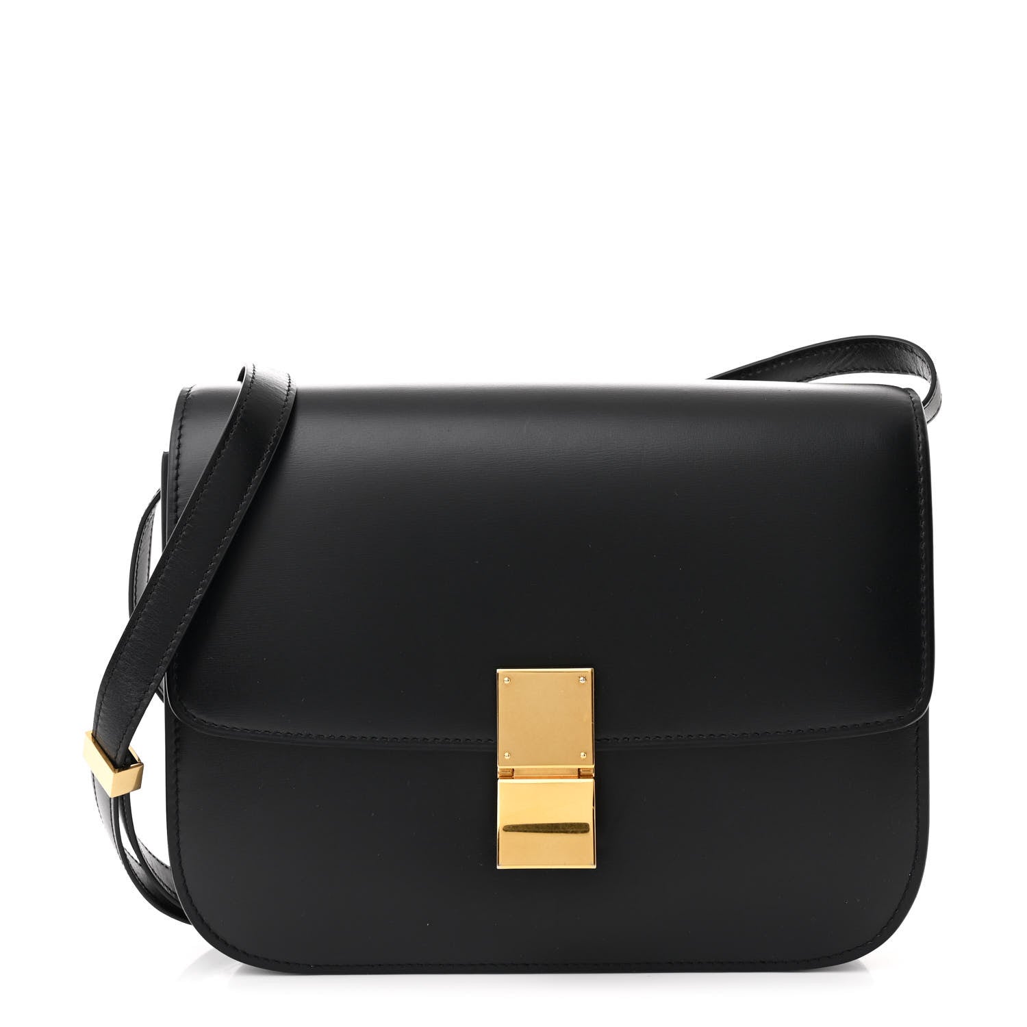 Celine Box Calfskin Medium Classic Box Flap Bag Black 1 of 12
