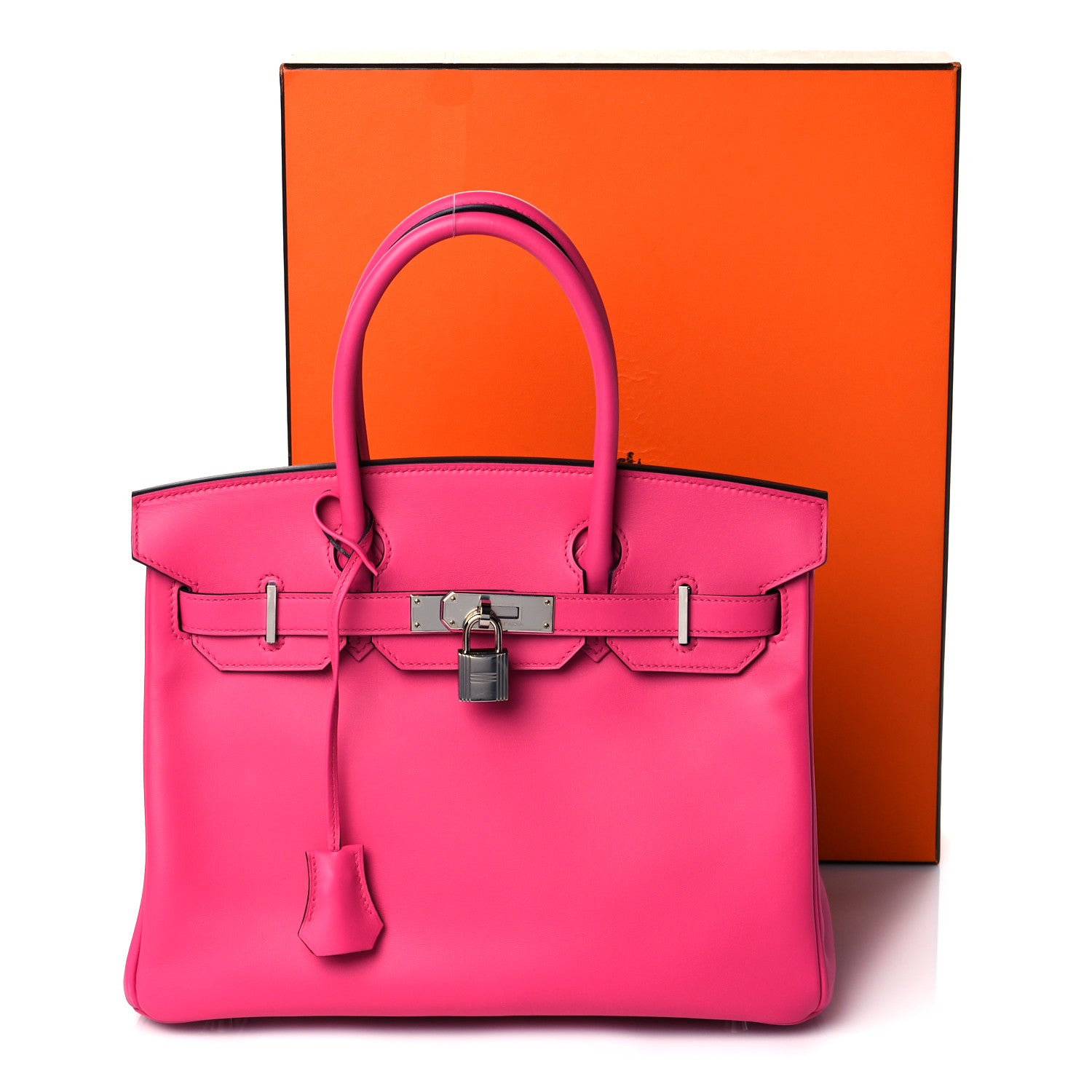 Hermes Veau Jonathan Birkin 30 Rose Shocking 11 of 11