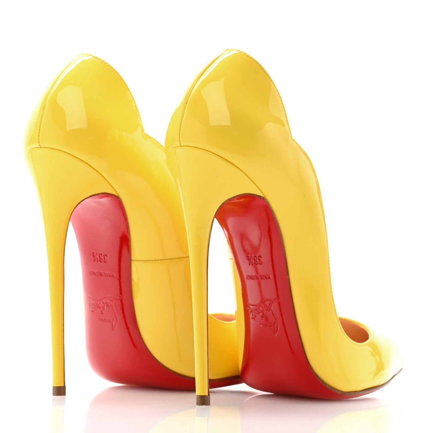 Patent Hot Chick 130 Pumps 38.5 Citrus