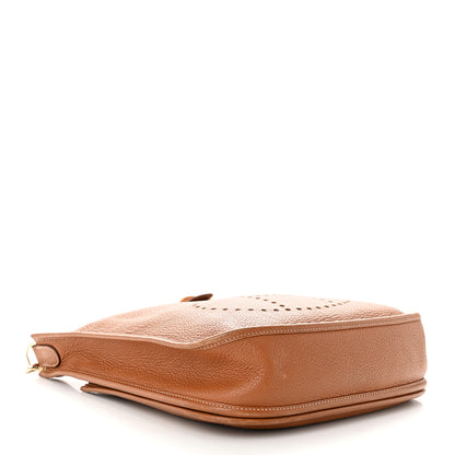 Hermes Taurillon Clemence Evelyne II PM Gold 4 of 13