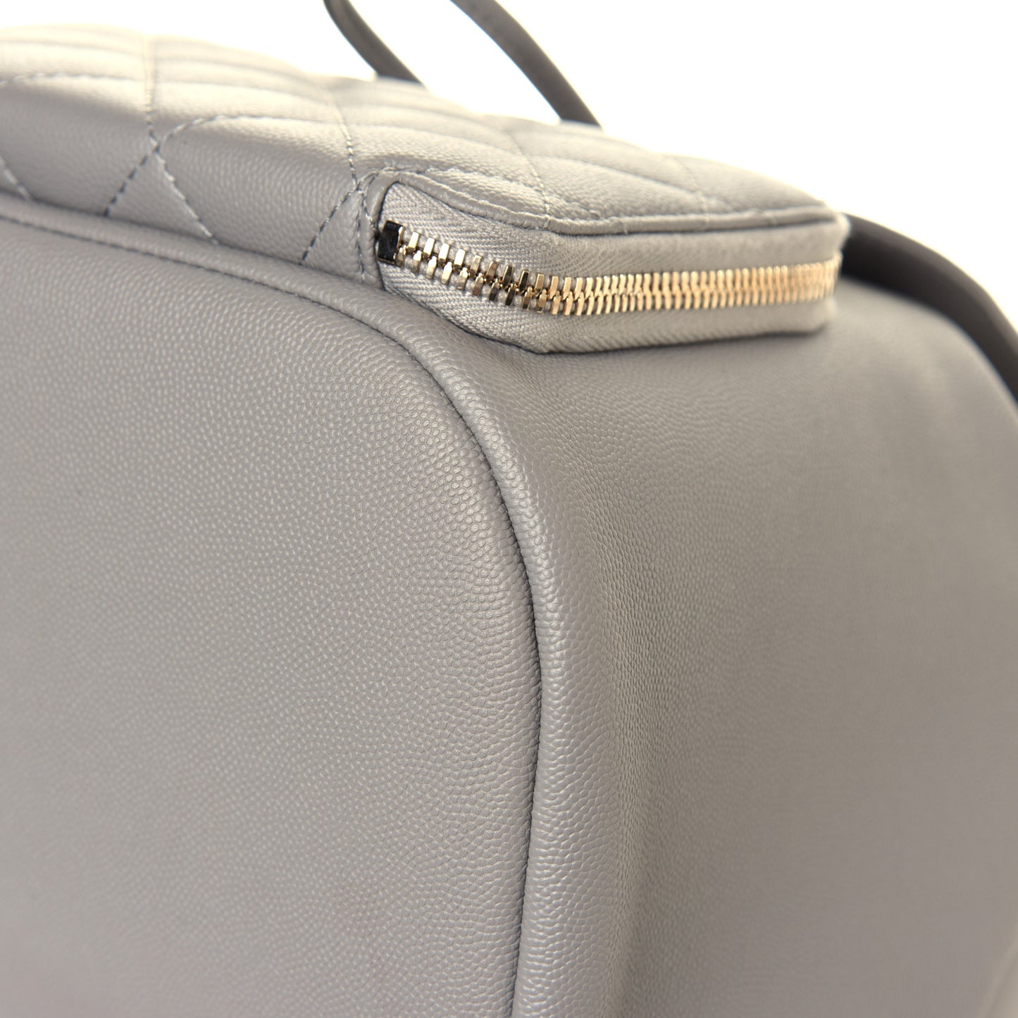 Caviar Quilted Business Affinity Backpack Grey