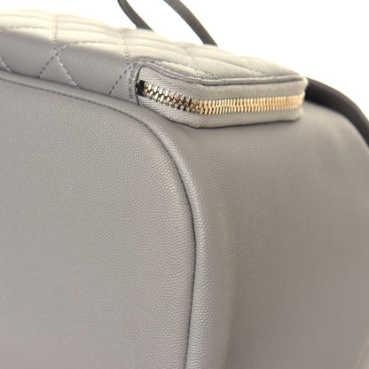 Chanel Caviar Quilted Business Affinity Backpack Grey 9 of 14