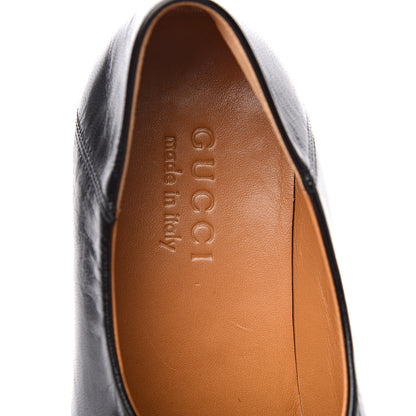 Gucci Goatskin Mens Horsebit Loafers 8.5 Black 6 of 8