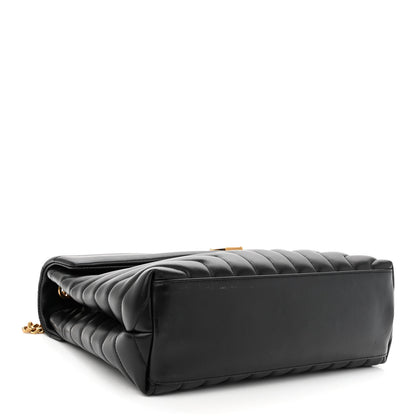 Saint Laurent Calfskin Y Quilted Monogram Medium Loulou Chain Satchel Black 4 of 9