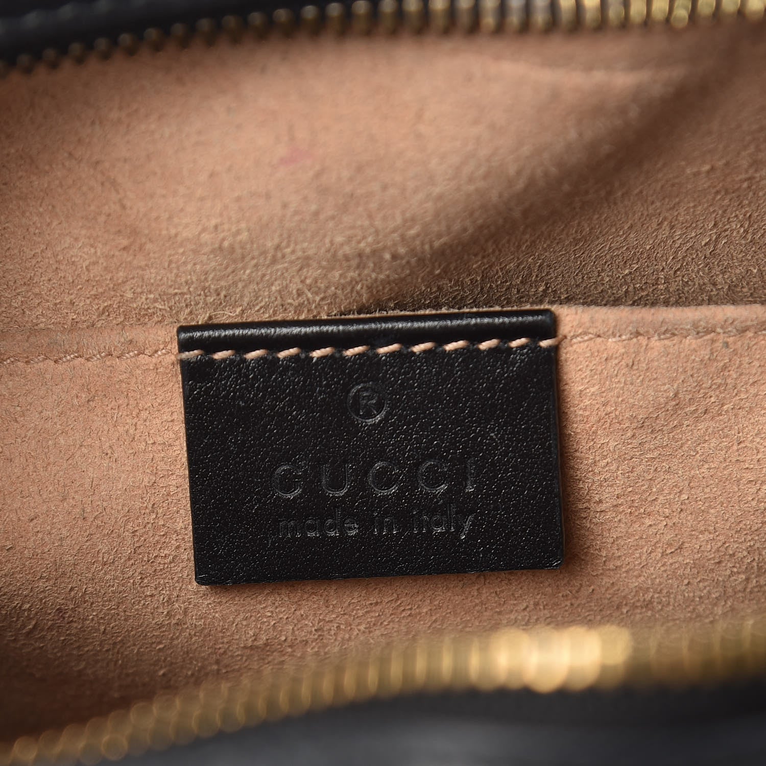 Gucci Calfskin Matelasse Small GG Marmont Chain Shoulder Bag Black 6 of 13