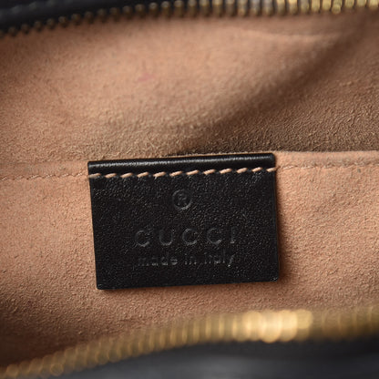 Gucci Calfskin Matelasse Small GG Marmont Chain Shoulder Bag Black 6 of 13
