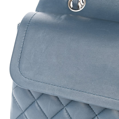 Chanel Lambskin Quilted Medium Double Flap Blue 5 of 6