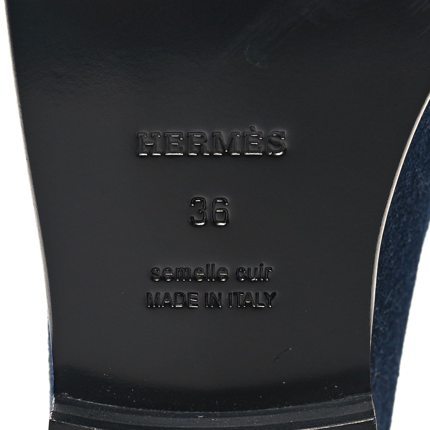 Denim Canvas Calfskin Womens Destin Loafer 36 Bleu Brut Gold