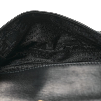 Chanel Lambskin Quilted Mini Chocolate Bar Camellia Flap Black 5 of 10