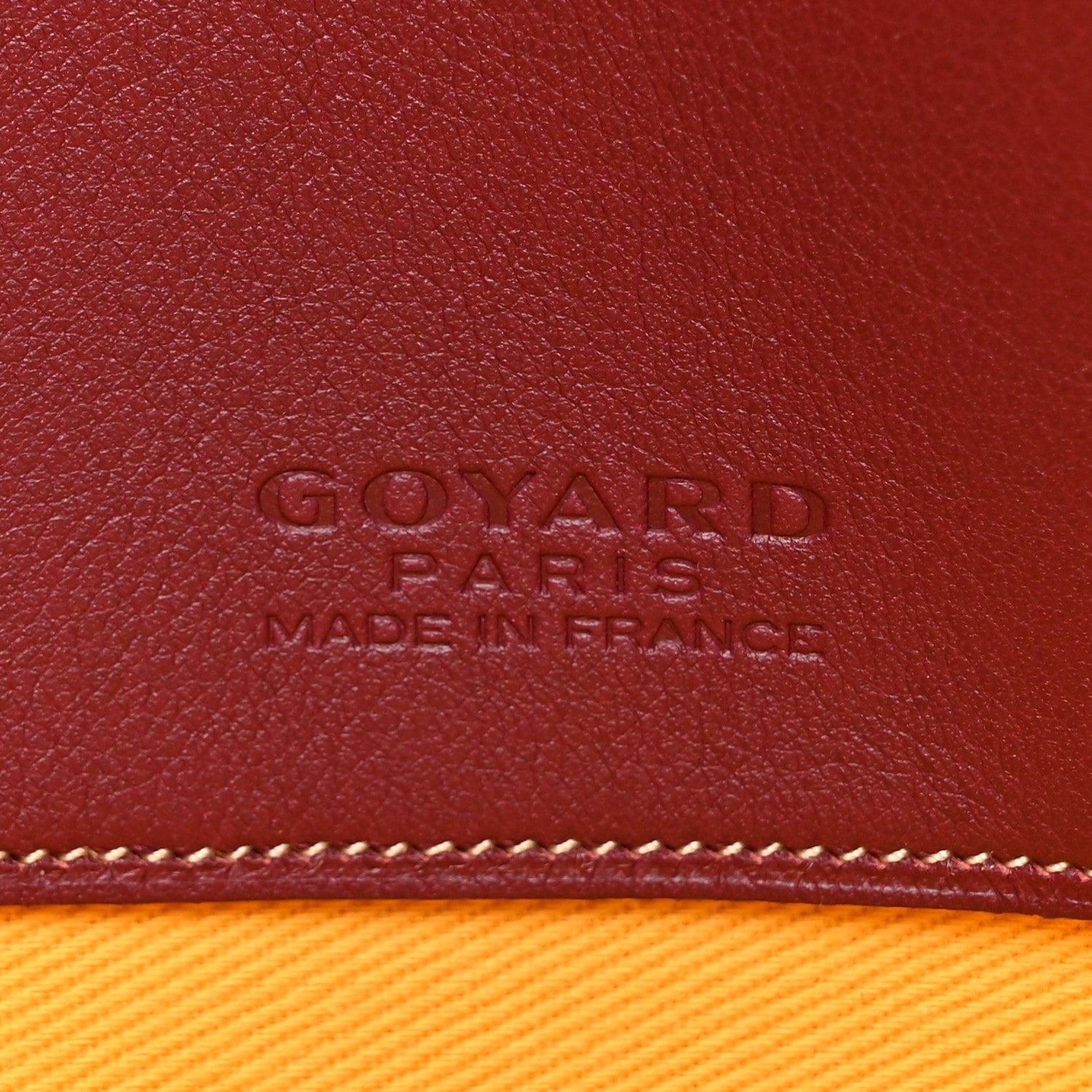Goyard Goyardine Senat Pochette MM Burgundy 6 of 8